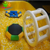 commercial plastic kids ball pit with slide for sale